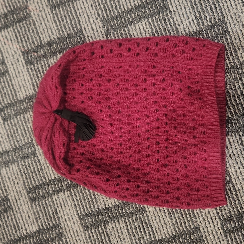 Cashmere Tassel Beanie
